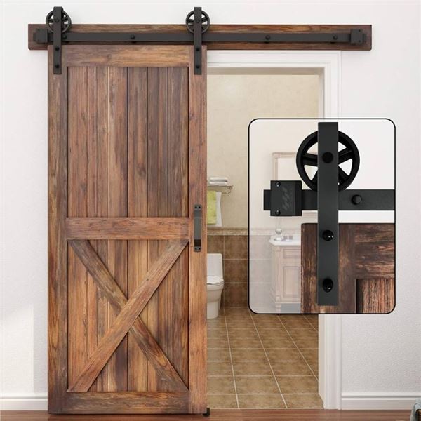 BRAND NEW WINSOON BARN DOOR HARDWARE 8FT SINGLE DO