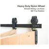 Image 1 : BRAND NEW DIYHD 43-5/16" RUSTIC BLACK BIFOLD DOOR