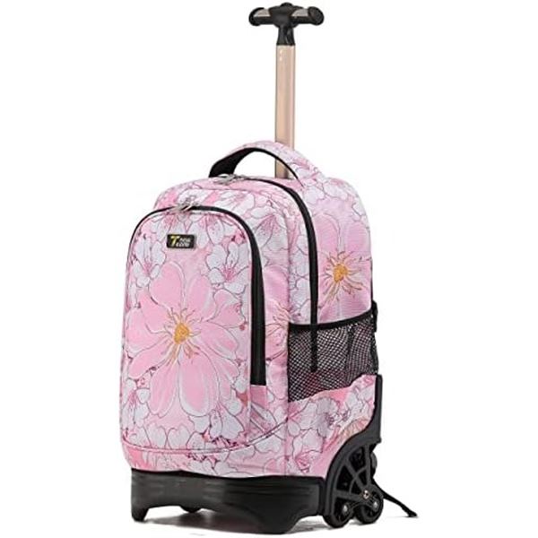 NEW TILAMI 18" ROLLING DAYPACK BACKPACK FLOWERS