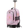 Image 1 : NEW TILAMI 18" ROLLING DAYPACK BACKPACK FLOWERS