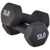 Image 1 : NEW REPACKED AMAZON BASICS SET OF 2 12LBS DUMBBELL