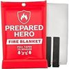 Image 1 : NEW PREPARED HERO EMERGENCY FIRE BLANKET 40X40"