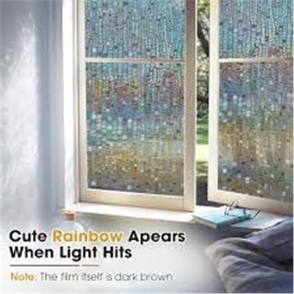 NEW WINDMILEY RAINBOW WINDOW 35.4 X 78.7" BROWN