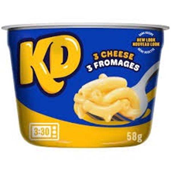 NEW 10 X 58G KRAFT DINNER 3 CHEESE
