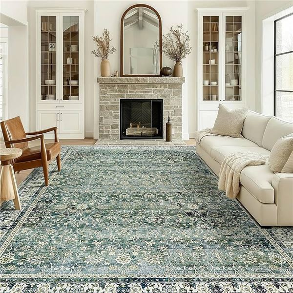 NEW WITH BOX BILEEHOME RUG 8 X 10FT DARK GREEN