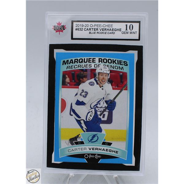 CARTER VERHAEGHE BLUE ROOKIE 2019-20