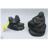 Image 1 : 2 INUIT SOAP STONE FIGURES