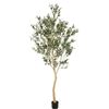Image 1 : NEW ASSEMBLED REALEAD 8FT ARTIFICIAL OLIVE TREE