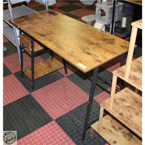 NEW ASSEMBLED RUSTIC WOODTONE DESK