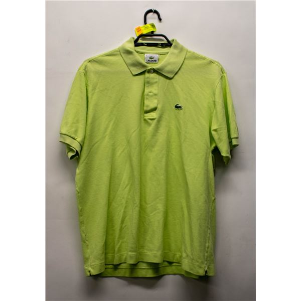 MEN'S LACOSTE GREEN GOLF SHIRT SIZE EU5