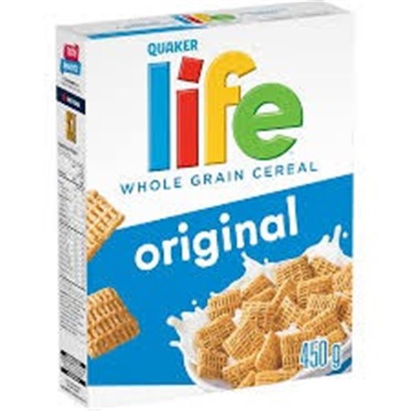 NEW 3 X 450G QUAKER LIFE WHOLE GRAIN CEREAL ORIGIN