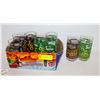 Image 1 : 1980'S FLORAL GLASS COCA-COLA AND SPRITE GLASSES