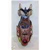 Image 1 : CARVED WOODEN TRIBAL MASK APPROX 20" LONG