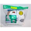 Image 1 : ANKLE SOCKS WHITE 6-12 SIZE 6-PACK FRUIT OF THE