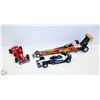 Image 1 : 3 COLLECTOR RACE CARS INCLUDES GOLDLOK TOYS