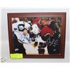 Image 1 : FRAMED 9.25" X 11.25" SIGNED PICTURE