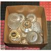 Image 1 : LOT OF ANTIQUE KEROSENE LAMPS WITH CUT GLASS