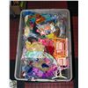 Image 1 : TOTE OF VINTAGE BARBIE CLOTHES & FURNITURE