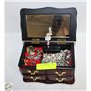 Image 1 : ESTATE JEWELRY MUSIC BOX FULL OF ESTATE