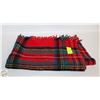 Image 1 : VINTAGE TARTAN WOOL BLANKET-ESTATE