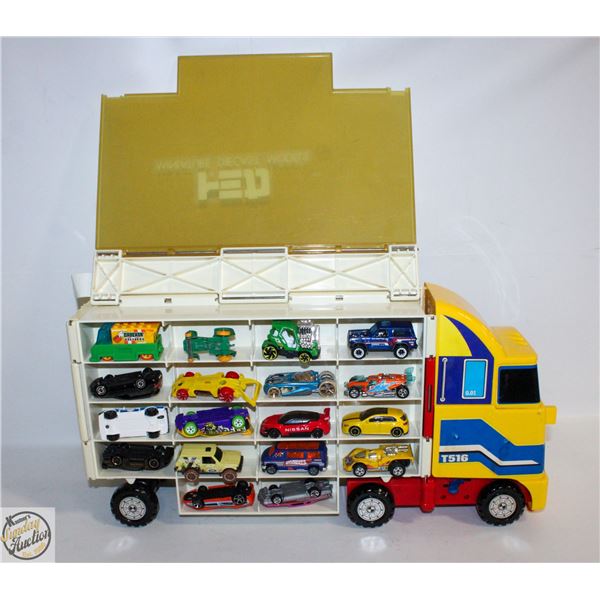 DIECAST CARS WITH TRANSPORT CAR CARRIER TRUCK