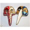 Image 1 : 2 ORIGINAL ITALY VENEZIA MASKS TOGETHER-ESTATE