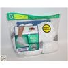 Image 1 : ANKLE SOCKS WHITE 6-12 SIZE 6-PACK FRUIT OF