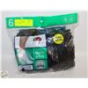 Image 1 : BLACK ANKLE SOCKS 6-12 SIZE 6-PACK FRUIT OF