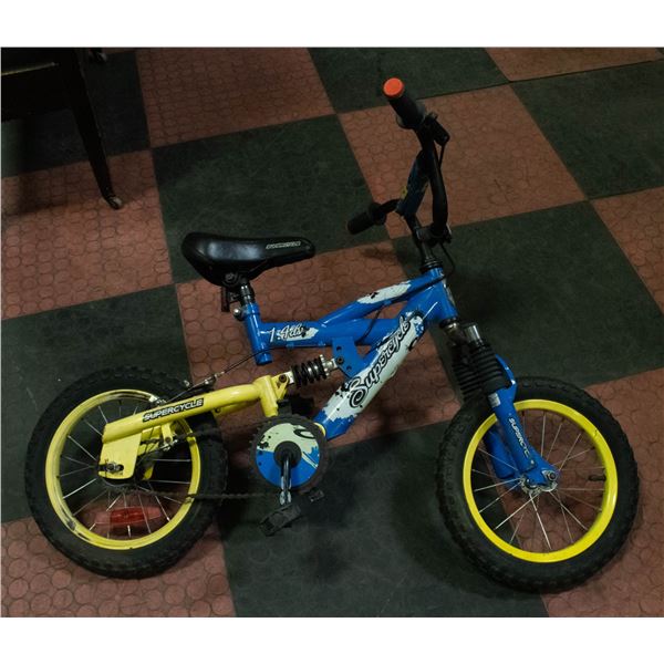 BIKE SUPERCYCLE 14" DUAL SUSPENSION BIKE
