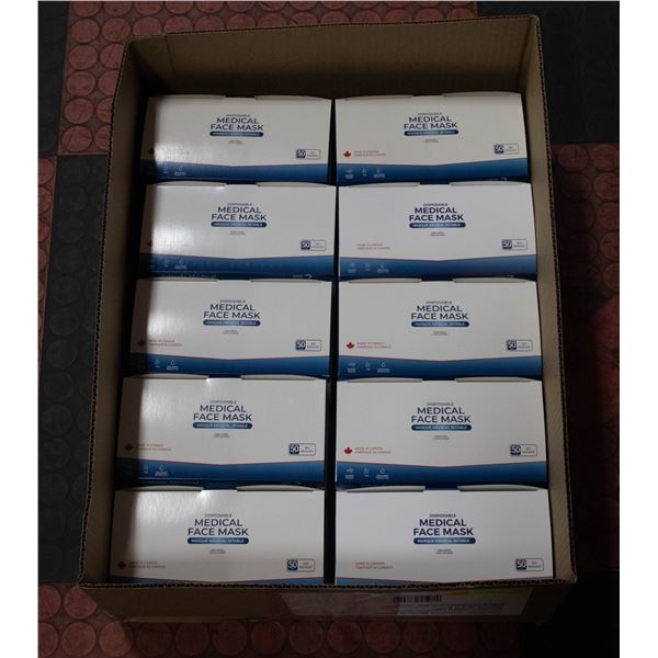 10X50PKS NEW OF DISPOSABLE LEVEL 2 BLUE FACE MASKS