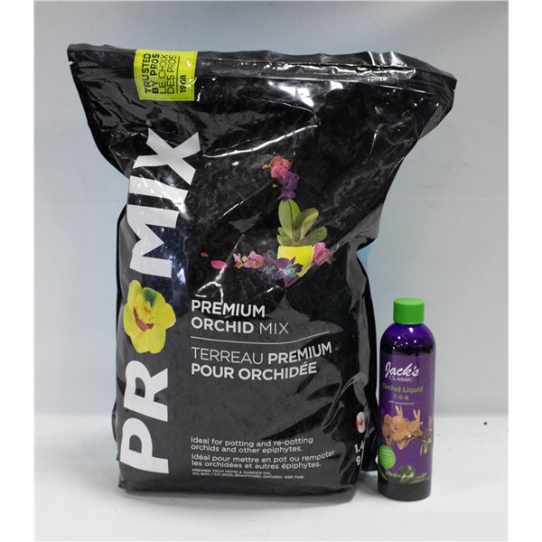 9 L PRO MIX PERMIUM ORCHID MIX WITH 8 FL OZ