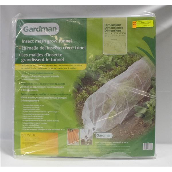 GARDMAN INSECT MESH GROW TUNNEL