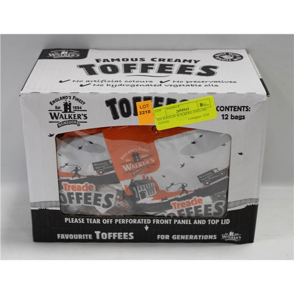 SIX BAGS OF WALKERS, ENGLISH TOFFEE