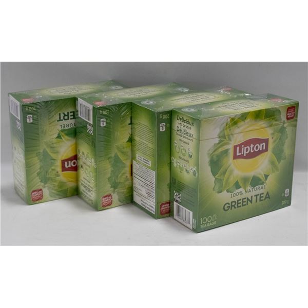 FOUR BOXES OF LIPTON GREEN TEA BB 3/25