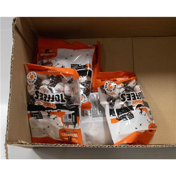 SIX BAGS OF WALKERS ENGLISH TOFFEE
