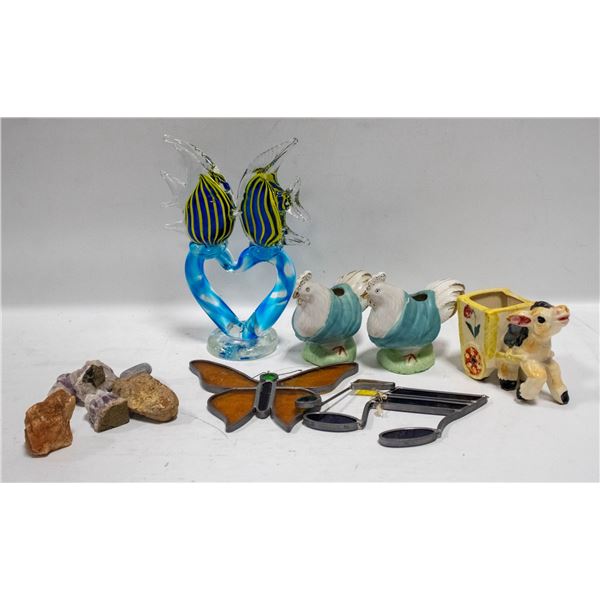 GENUINE GEMSTONES + ART BLOWN GLASS