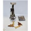 Image 1 : SOLID METAL WHALE TAIL SHAPED SPOON REST