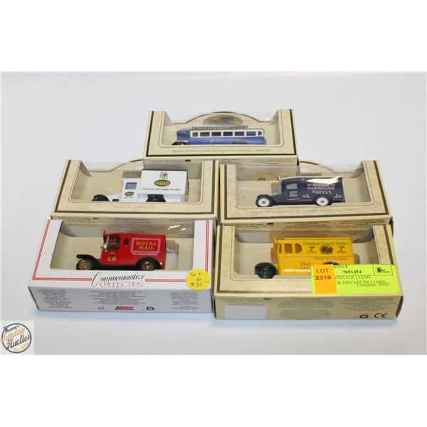 LOT OF 5 VINTAGE LLEDO COLLECTOR DIECAST INCLUDES