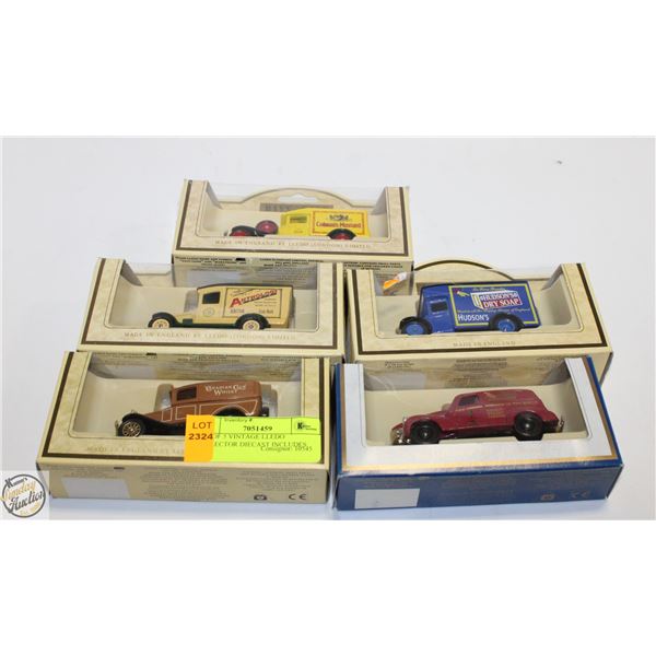 LOT OF 5 VINTAGE LLEDO COLLECTOR DIECAST INCLUDES