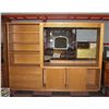 Image 1 : WOODEN BOOKSHELF+STORAGE UNIT WITH