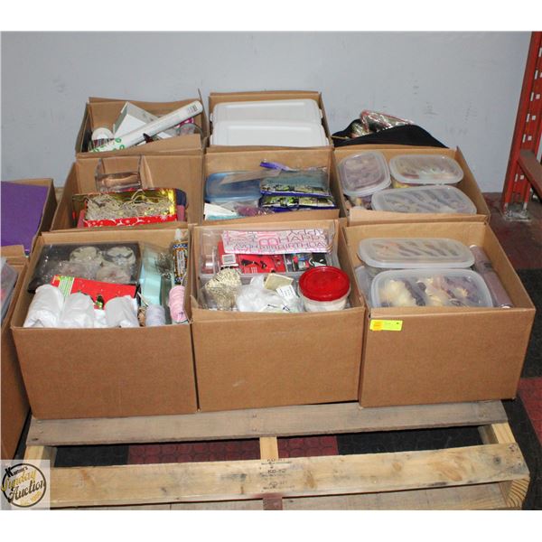 PALLET FULL OF QUALITY CRAFTING SUPPLIES INCLUDES