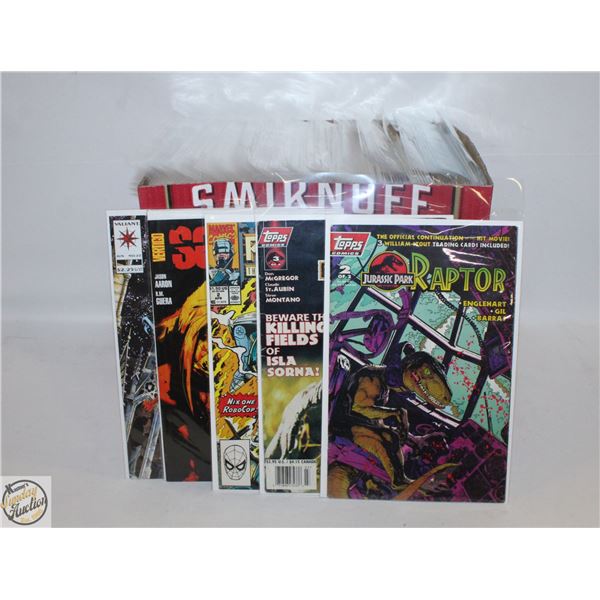 SHORT BOX W/120+ MARVEL/DC/INDIE (DARK HORSE,IMAGE