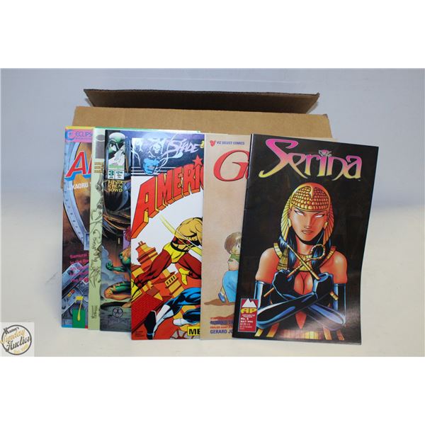 SHORT BOX W/150+ MARVEL/DC/INDIE (DARK HORSE,IMAGE