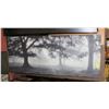 Image 1 : 22" X 55" FOGGY ORCHARD PICTURE