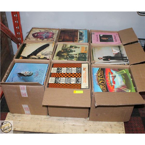 PALLET OF RECORDS: ROCK, POP, COUNTRY & MORE