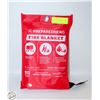 Image 2 : NEW PREPARED HERO EMERGENCY FIRE BLANKET 40X40"