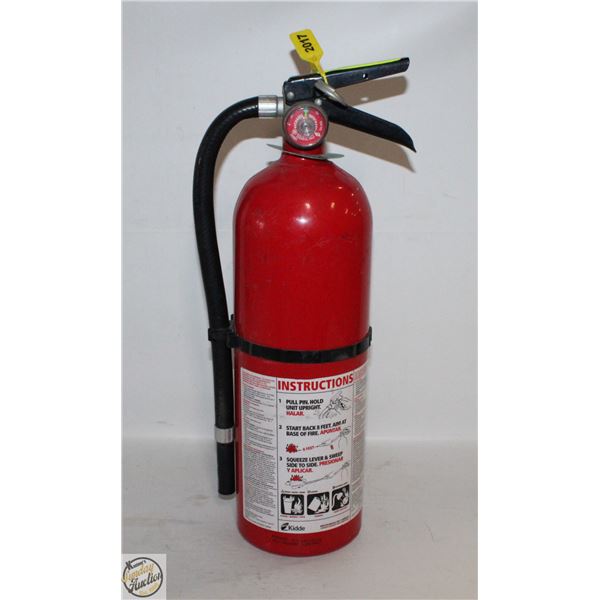 FULLY CHARGED FIRE EXTINGUISHER