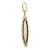 Image 2 : Antique French 18k Tri Color Gold Engraved Medallion Pendant w/ Floral Frame