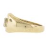 Image 4 : Unisex Solid 14k Gold 0.21 ctw Round Cut Diamond Bezel Solitaire Signet Band Rin