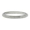Image 3 : Antique 18K Gold 2.1mm Textured w/ Polished Sections Eternity Stack Band Rin